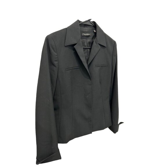 Tahari Women's Black Blazer Wool Blend Jacket Size 6 - Picture 3 of 10